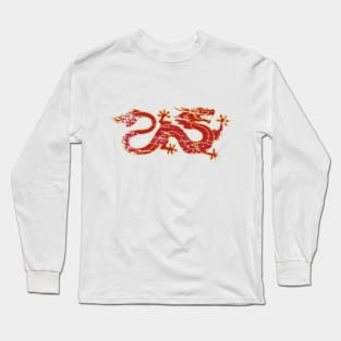 Dragon Banner Distressed. Long Sleeve T-Shirt